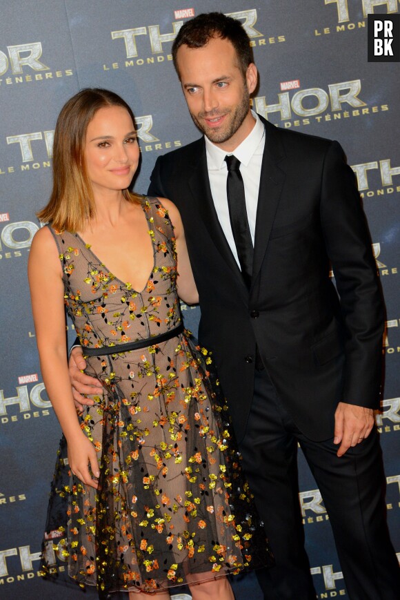 Natalie Portman et son mari Benjamin Millepied à Paris pour l'avant-première de Thor 2