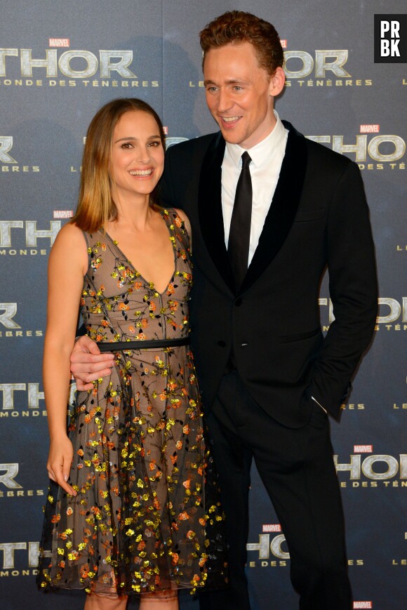 Tom Hiddleston et Natalie Portman à Paris pour l'avant-première de Thor 2