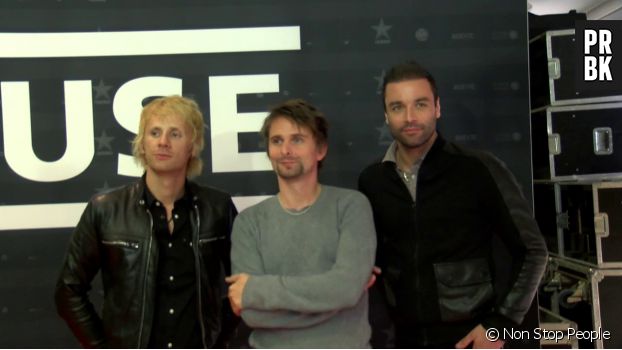 Muse à l&#039;avant-première de leur film-concert &quot;Muse Live at Rome Olympic Stadium&quot;, à la Geode de Paris, le 5 novembre 2013