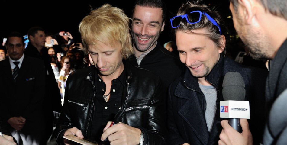 Muse à Paris à l&#039;avant-première parisienne de leur film-concert le 5 novembre 2013