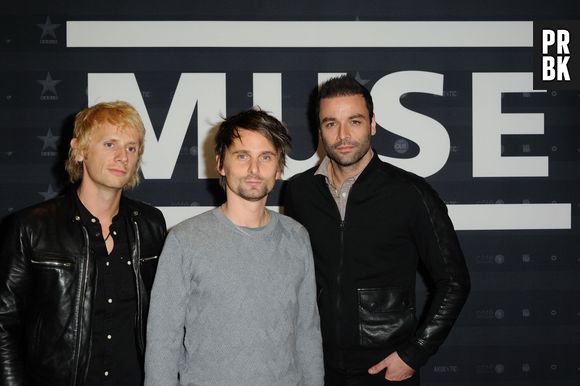 Muse à Paris à l'avant-première parisienne de leur film-concert le 5 novembre 2013
