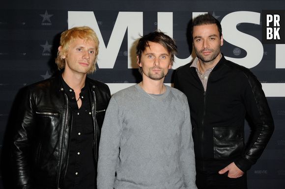 Muse à Paris à l'avant-première parisienne de leur film-concert le 5 novembre 2013