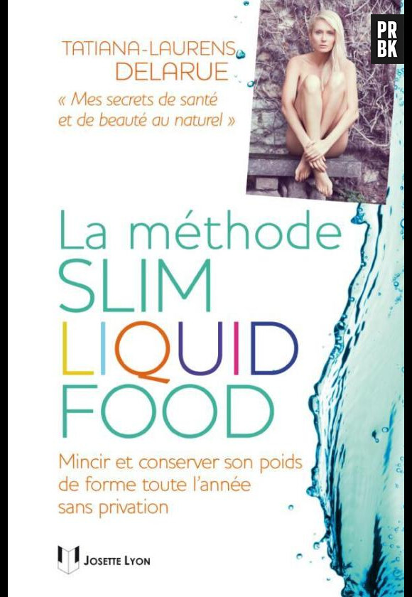 Tatiana Laurens et Xavier Delarus nus pour le bouquin La méthode Slim Liquid Food - Mincir et conserver son poids de forme toute l'année sans privation.