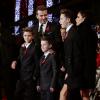David Beckham, Victoria, Brooklyn, Romeo et Cruz à l'avant-première du film The Class of 92 à Londres, le 1er décembre 2013