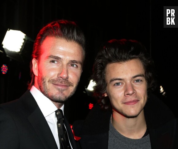 David Beckham et Harry Styles à l'avant-première du film The Class of 92 à Londres, le 1er décembre 2013