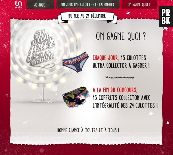Un jour, une culotte : le calendrier de l'avent Undiz pour Noël