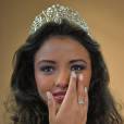 Flora Coquerel : Miss France 2014 émue dans son village, le 18 décembre 2013 à Morancez