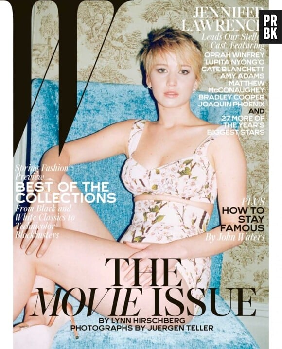 Jennifer Lawrence parle de sa chute aux Oscars pour W Magazine