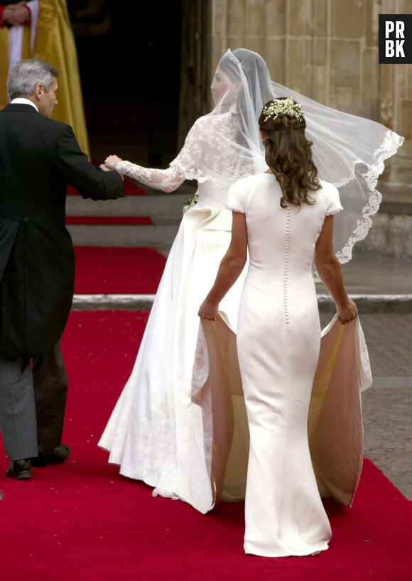 Pippa Middleton et ses célèbres fesses le jour du mariage de sa soeur Kate