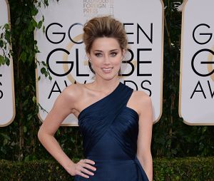 Amber Heard sexy sur le tapis rouge des Golden Globes 2014