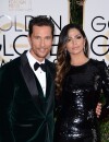 Matthew McConaughey et son épouse sur le tapis rouge des Golden Globes 2014