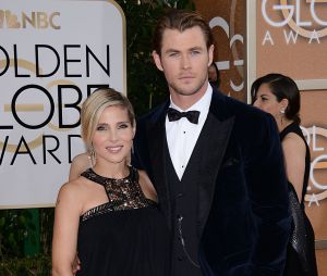 Chris Hemsworth et Elsa Pataky sur le tapis rouge des Golden Globes 2014