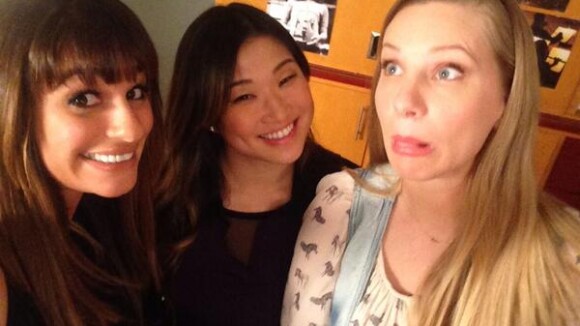 Glee saison 5 : Lea Michele, Heather Morris... nouvelles photos du tournage de l'épisode 100