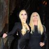 Lady Gaga et Donatella Versace au défilé Versace à la Fashion Week de Paris, le 19 janvier 2014