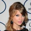 Taylor Swiftsur le tapis-rouge lors d'une soirée pré-Grammy Awards le 25 janvier 2014