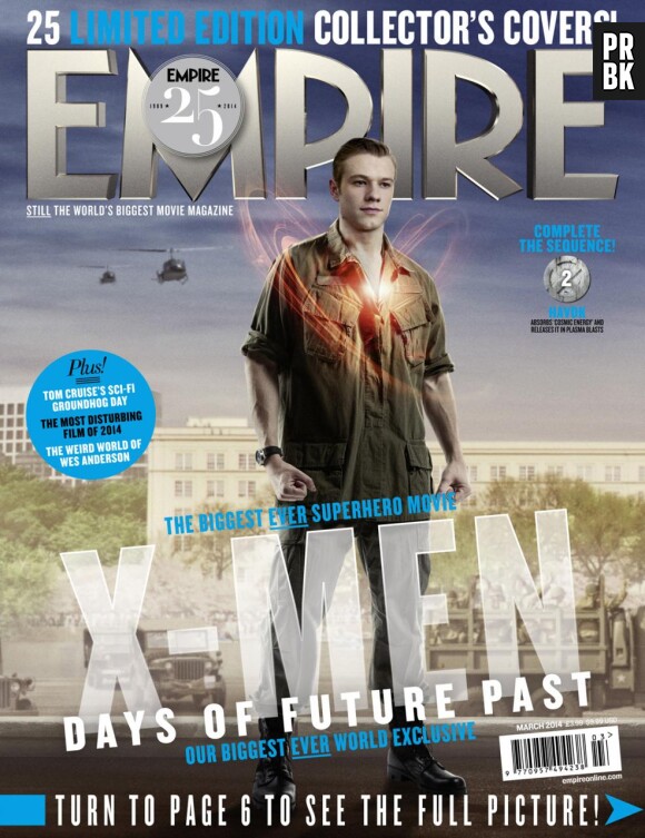 X-Men Days of Future Past : Lucas Till sur la couverture du magazine Empire