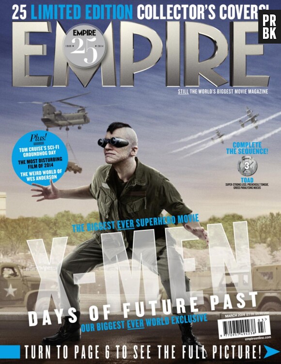 X-Men Days of Future Past : Evan Jonigkeit sur la couverture du magazine Empire