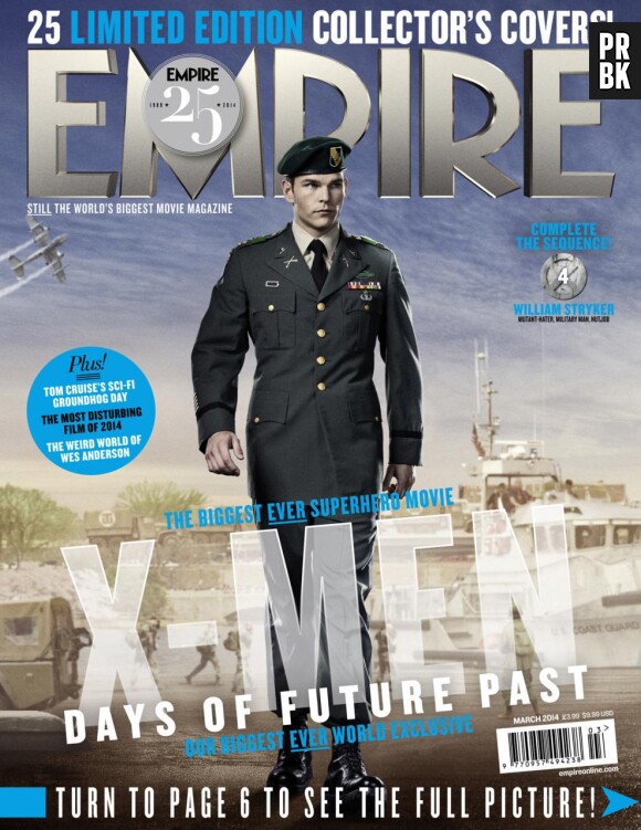 X-Men Days of Future Past : Josh Helman sur la couverture du magazine Empire