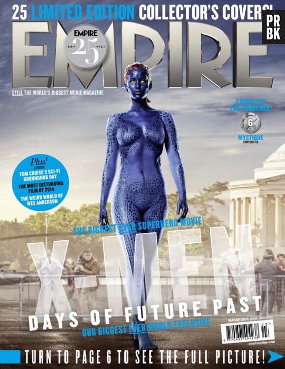 X-Men Days of Future Past : Jennifer Lawrence sur la couverture du magazine Empire