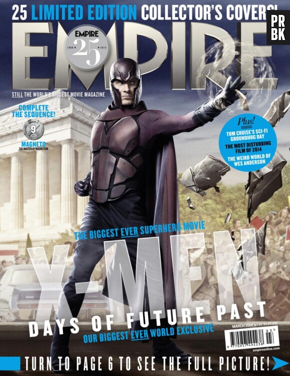 X-Men Days of Future Past : Michael Fassbender sur la couverture du magazine Empire