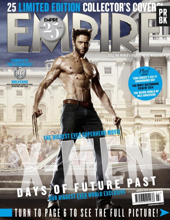 X-Men Days of Future Past : Hugh Jackman sur la couverture du magazine Empire