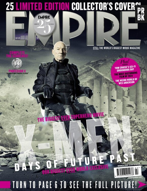 X-Men Days of Future Past : Patrick Stewart sur la couverture du magazine Empire
