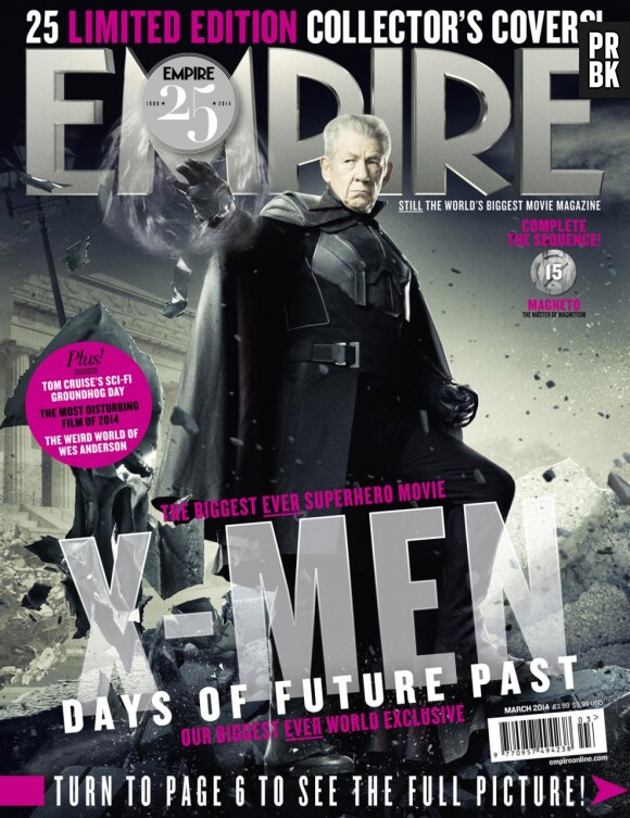 X-Men Days of Future Past : Ian McKellen sur la couverture du magazine Empire