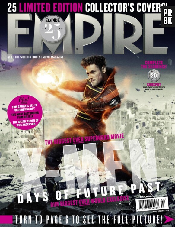 X-Men Days of Future Past : Adan Canto sur la couverture du magazine Empire