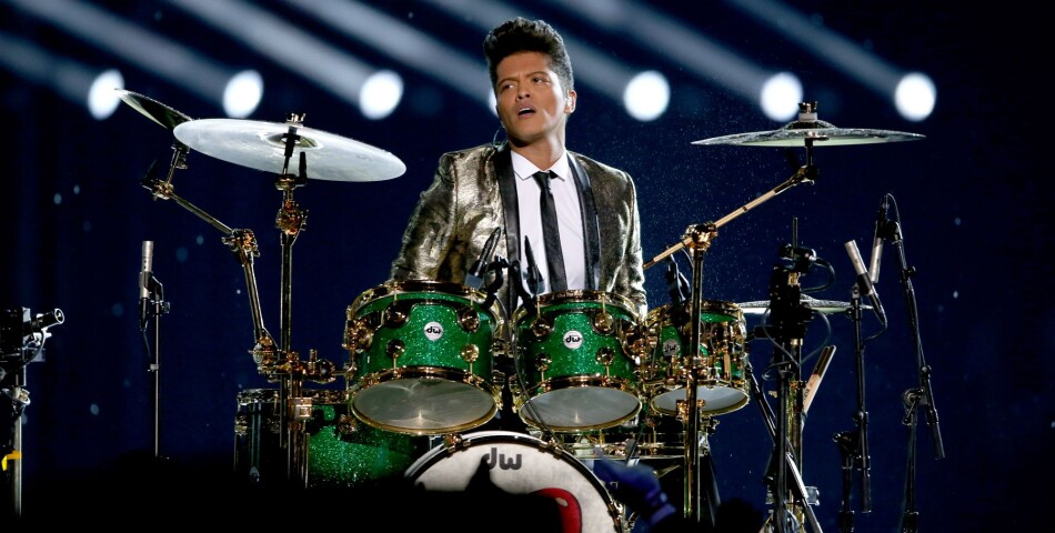 Bruno Mars : chanteur et musicien au Super Bowl 2014 le 2 février 2014