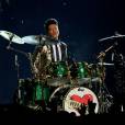 Bruno Mars lors de son show au Super Bowl 2014 le 2 février 2014
