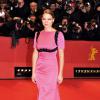 Léa Seydoux en robe longue rose à la Berlinale du film, le 6 février 2014