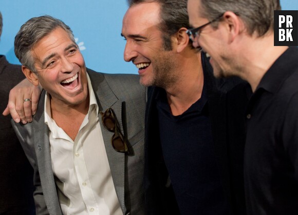George Clooney chic et décontracté pour la promo de The Monuments Men à la Berlinale du film, le 8 février 2014
