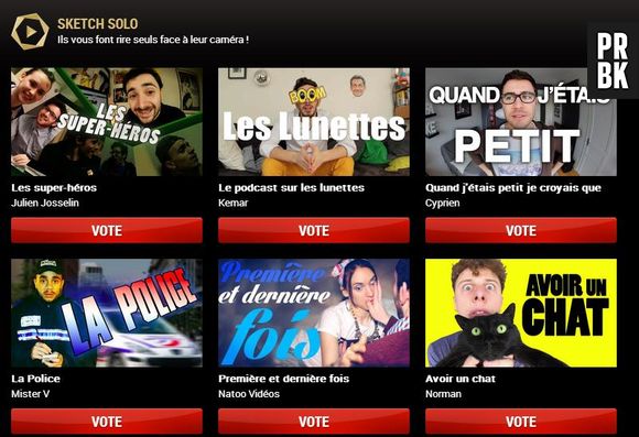 Les Web Comedy Awards :