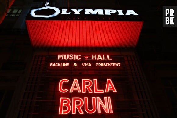 Carla Bruni en concert à l'Olympia à Paris, le 11 mars 2014