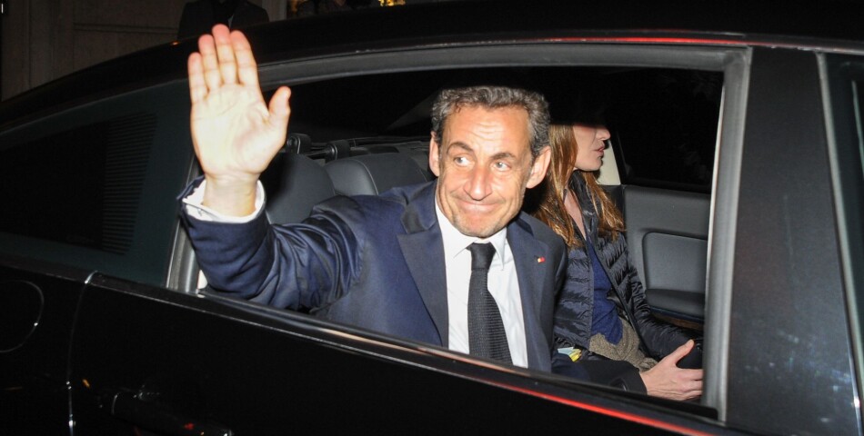 Nicolas Sarkozy au concert de Carla Bruni à l&#039;Olympia à Paris, le 11 mars 2014
