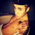 Justin Bieber montre ses tatouages sur Instagram le 30 novembre 2013