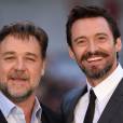  Russell Crowe et Hugh Jackman r&eacute;unis pour l'avant-premi&egrave;re de No&eacute;, le 31 mars 2014 &agrave; Londres 