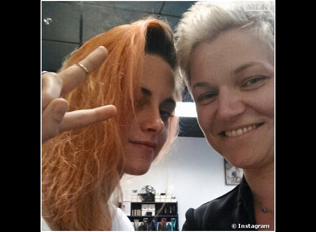 Kristen Stewart : les cheveux oranges sur Instagram, le 4 avril 2014
