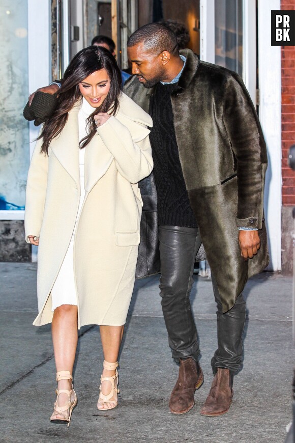 Kim Kardashian et Kanye West étaient de passage à Paris pour la robe de la mariée
