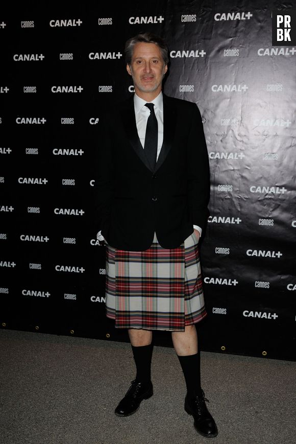 Antoine de Caunes à la soirée Canal + au Festival de Cannes 2014, le vendredi 16 mai