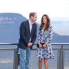 Kate Middleton et le Prince William lors de leur visite des Blue Mountains en avril 2014 en Australie