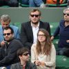 Amaury Leveaux apprécie le spectacle à Roland Garros, le 30 mai 2014