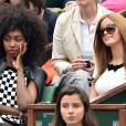 Inna Modja et Zahia Dehar à Roland Garros à Paris, le dimanche 1er juin 2014