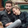 Audrey Lamy en couple à Roland Garros à Paris, le dimanche 1er juin 2014