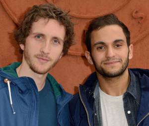 Malik Bentalha et Baptiste Lecaplain au Village de Roland Garros le mardi 3 juin 2014