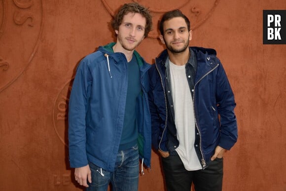 Malik Bentalha et Baptiste Lecaplain au Village de Roland Garros le mardi 3 juin 2014
