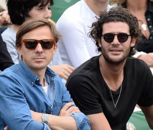 Martin Solveig dans les tribunes à Roland Garros le 4 juin 2014