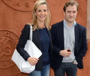 Laurence Ferrari en charmante compagnie à Roland Garros le 3 juin 2014