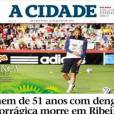 Karim Benzema en Une d'un journal local au Brésil