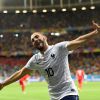 Karim Benzema fait l'oiseau pendant France VS Suisse au Mondial 2014